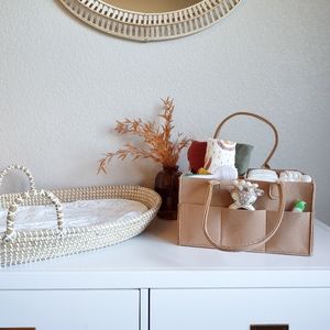 Diaper caddy nursery storage bin
